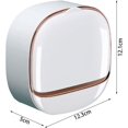 thumbnail image 2 of Jabonera de baño de pared oso de fresa blanca con tapa con bisagras diseño escandinavo impermeable, 2 of 5