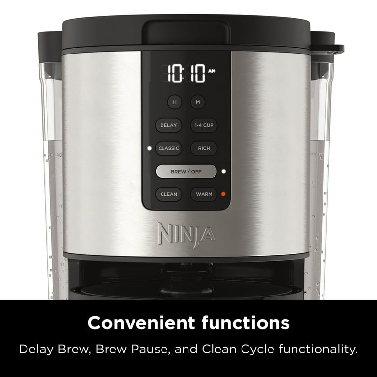 Ninja 12-Cup Programmable Coffee Maker, Glass Carafe, Stainless