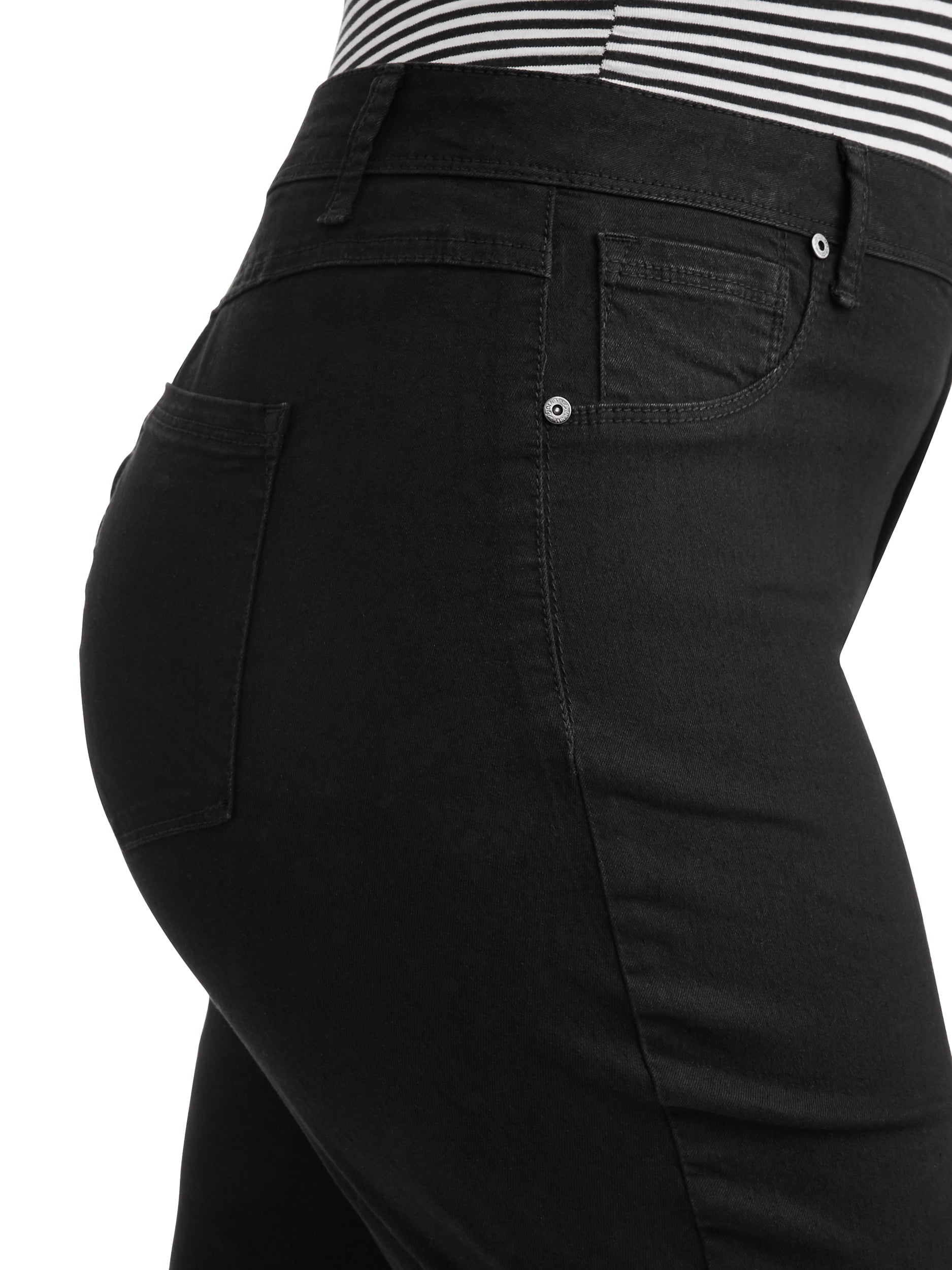 A3 Denim Women's Plus Size Bermuda Shorts, 11" Inseam, Sizes 16W-26W