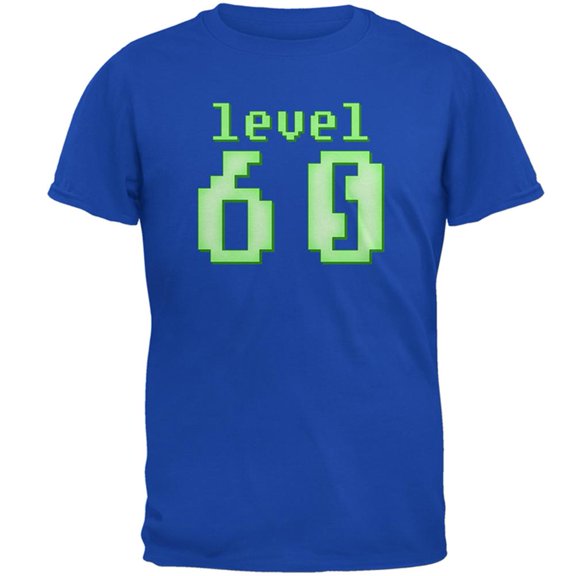 Gamer Milestone Birthday Level 60 Mens Soft T Shirt Royal SM