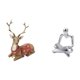 thumbnail image 5 of Figuras de renos,Figuras de reno,alce,ciervo,estatua,decoración del hogar,Estatua de reno para mesa,adorno moderno para oficina,Figura de pensador abstracto,Estatua de pensador, 5 of 8