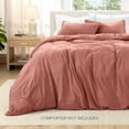 thumbnail image 4 of Bare Home Washed Duvet Cover Set - Ultra-Soft - Premium 1800 Collection - 3 Piece - Queen, Dusty Rose, 4 of 8