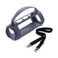 thumbnail image 1 of Funda de silicona para altavoz Estuche de Viaje Bolsa de transporte con asa y correa gris perfke, 1 of 7