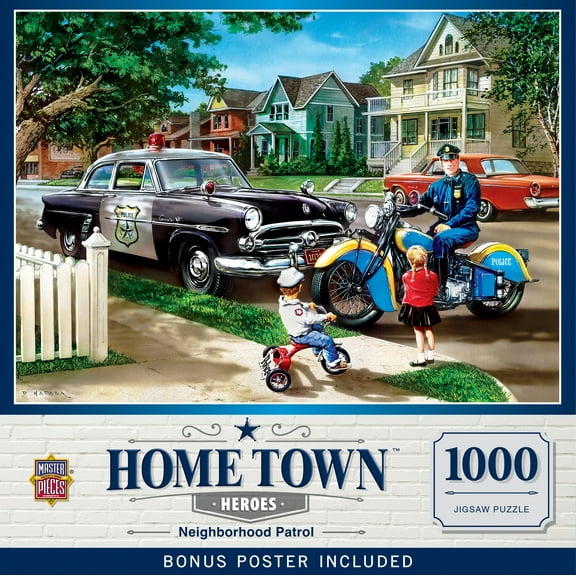 MasterPieces 1000 Piece Jigsaw Puzzle - Neighborhood Patrol - 19.25"x26.75"