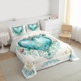 thumbnail image 3 of Manfei Tribal Damask Print Bedding Comforter Set, Vintage Rustic Floral Twin Comforter Sets, Bohemian Mandala Style Reversible Bedding Set, Breathable Home Decor, 2 Pieces, 3 of 8