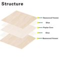 thumbnail image 4 of Basswood Sheets 12 Pack,12x12x1/8Inch Plywood Sheets,3mm Basswood for Laser Cutting,Laser Engraving, 4 of 5