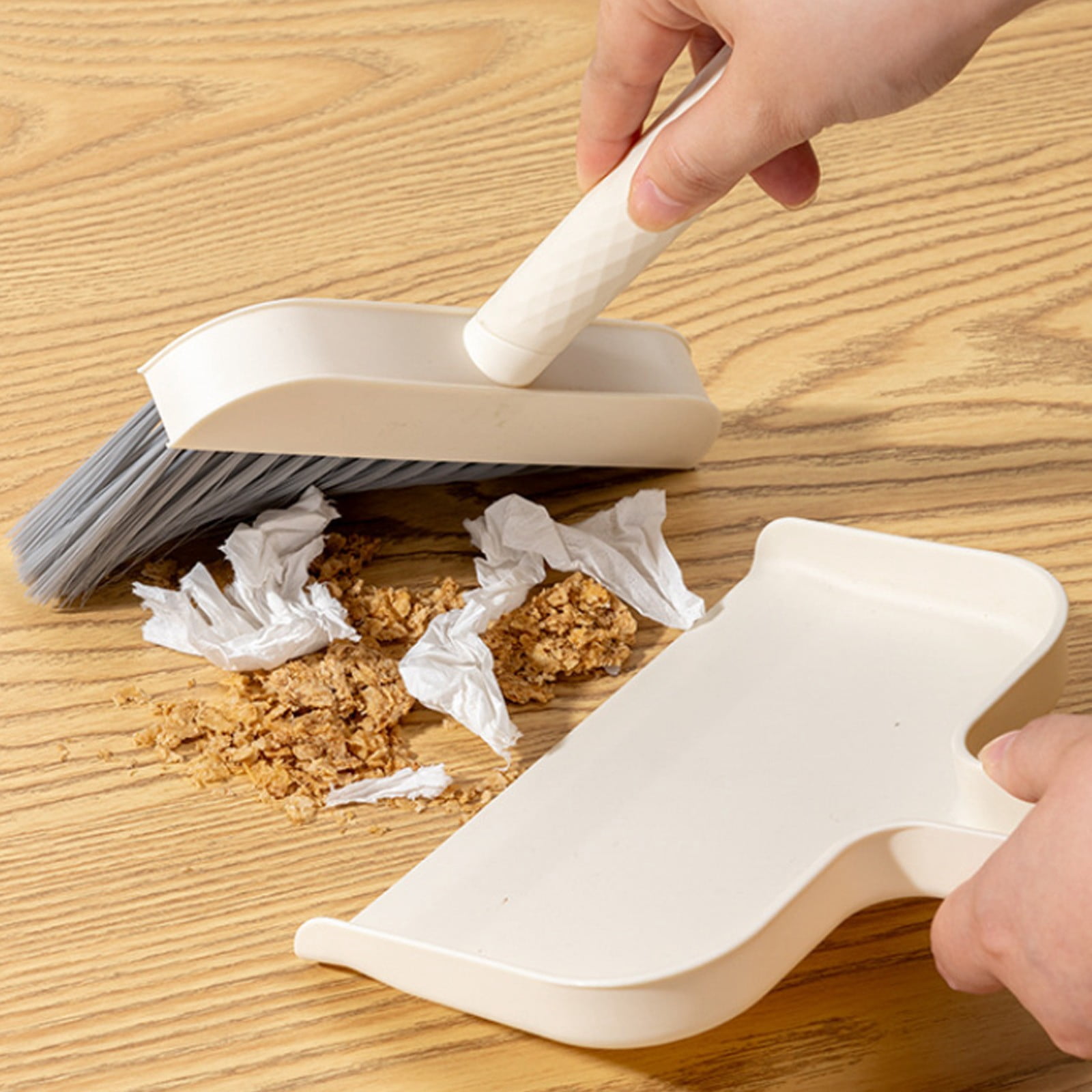 Amzcrzy Home and Kitchen, Cleaning Supplies, Sweeping, Desktop Mini Dustpan Brooms Set Window Sill Gaps Brush Computer Keyboard Brush Plastics Mini dustpan broom