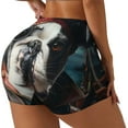 thumbnail image 2 of Kdxio Pirate Bulldog On Deck Print Workout Shorts for Women Seamless Soft Smooth Gym Yoga Scrunch Active Shorts, 2 of 5