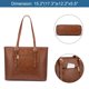 thumbnail image 3 of Bolsa para portátil LOVEVOOK de piel estructurada para mujer 15.6 pulgadas, 3 of 6