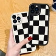 thumbnail image 3 of Compatible with iPhone Case,Aesthetic Design Retro Classic Grids Plaid Checkered Checkerboard Camera Lens Protection Soft Shockproof Cover Phone Case (White,iPhone 14 Pro Max), 3 of 7