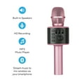 thumbnail image 6 of Core Innovations Wireless Bluetooth Karaoke Microphone with Built-in Speakers + HD Recording | Rose Gold, 6 of 15