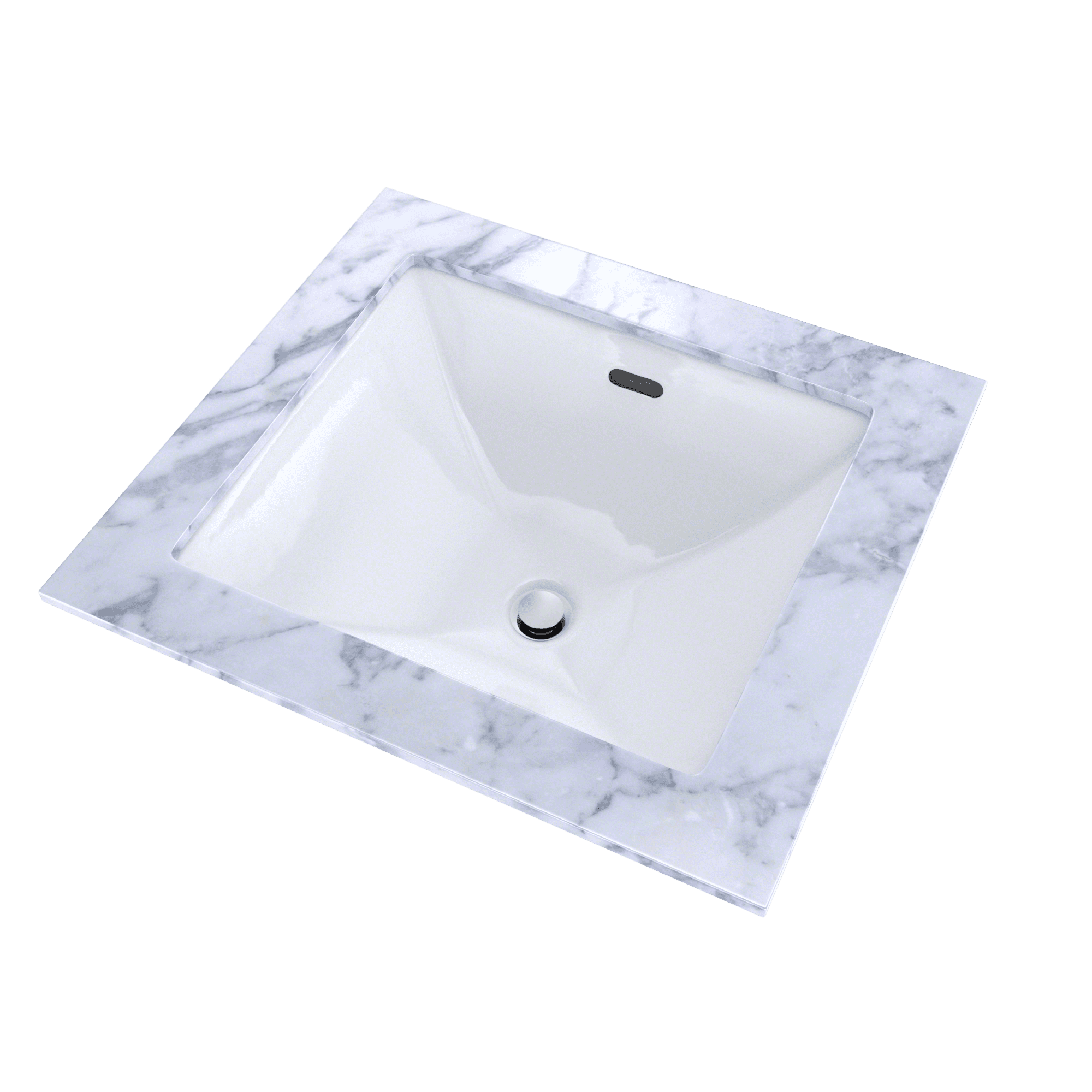 TOTO® Legato® Rectangular Undermount Bathroom Sink with CEFIONTECT, Cotton White - LT624G#01