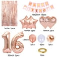 thumbnail image 2 of 16th Birthday Decoration for Princess Girls, KKS1&nbsp;Rose Gold and White Balloons Happy Birthday Banner Metallic Fringe Curtain for 16th Birthday Party Supplies, 2 of 3