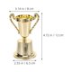 thumbnail image 2 of FUTUREORYY 4Ud Trofeo Para Ceremonia Con Copa De Plástico Dorado Ideal Para Celebraciones Y Competencias, 2 of 7