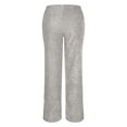 thumbnail image 4 of QUYUON Women's Casual Pants & Capris Fashion Casual Spring And Summer Solid Color Stripe Long Wide Leg Trousers Womens Plus Size Capris Female Capris Style Q917 , Gray Medium, 4 of 4