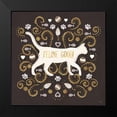 thumbnail image 2 of Charron, Veronique 12x12 Black Modern Framed Museum Art Print Titled - Otomi Cats II Dark Neutral, 2 of 5