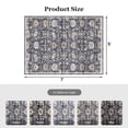 thumbnail image 4 of CHITOOMA 5'x7' Area Rugs for Living Room, Machine Washable Rugs Vintage Area Rug for Bedroom Dining Room Dorm Office with Non-Slip Backing, Stain Resistant Non-Shed Carpet, Dark Blue, 4 of 8
