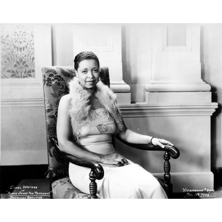Leopard Photo - Ethel Waters Seated in Leopard Dress Photo Print