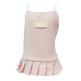 thumbnail image 2 of SPRING PARK Pet Dresses Dog Dresses Sleeveless Ruffled Hem Two-legged Puppy Vest Dress for Small Medium Large Dog, 2 of 7