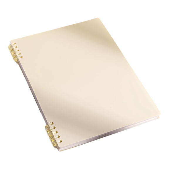 FXMLRLK B5 Spiral English Notebook, 1 Pack 7.08x10.23" Thick Paper Notebook 60 Sheets -120 Pages Journals for Study and Notes, Beige
