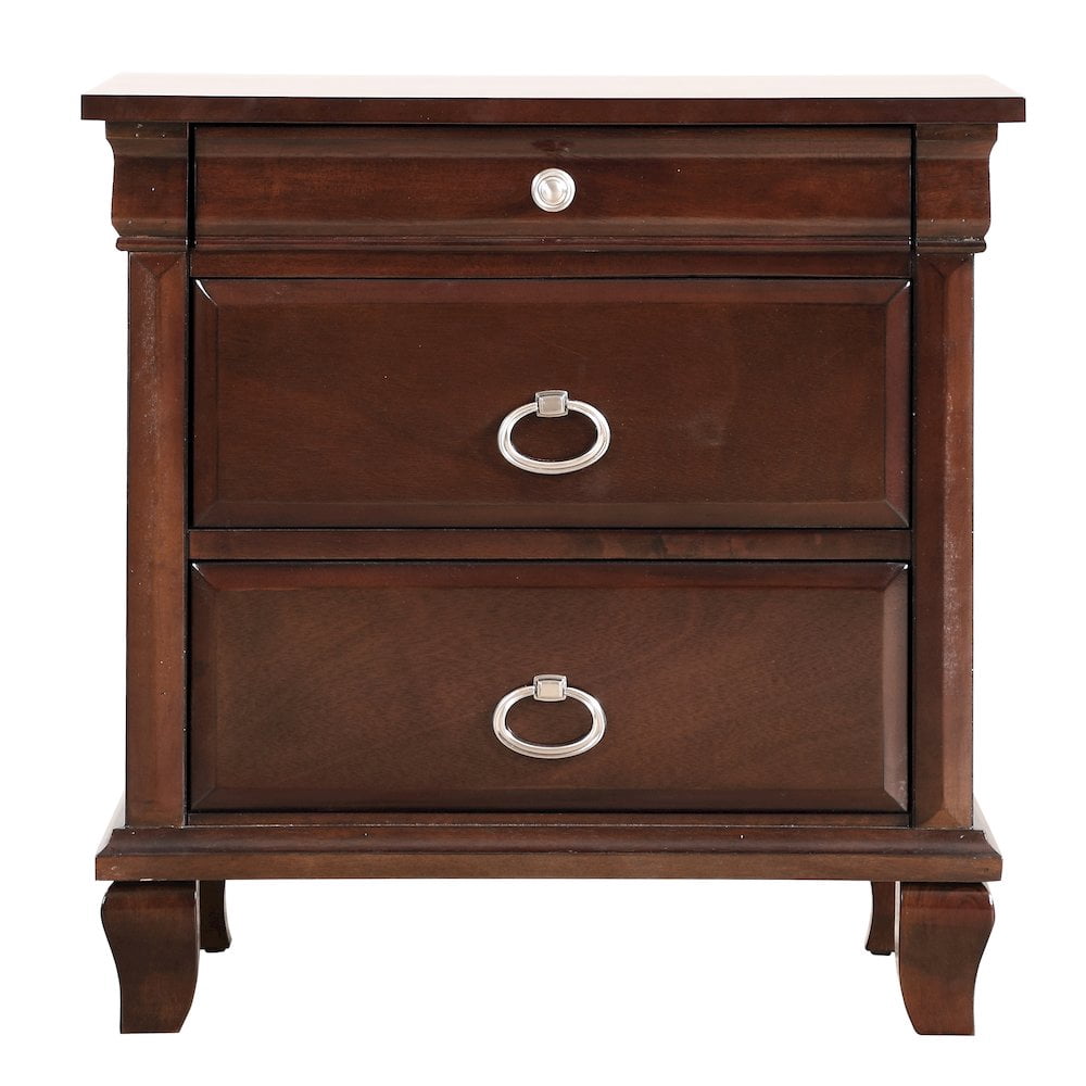 Glory Furniture Triton Night Stand in Cappuccino Color