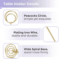 thumbnail image 2 of Table Number Holders 40Pcs - 2 Inch Mini Place Card Holder Short Table Number Stands for Wedding Party (Gold), 2 of 6