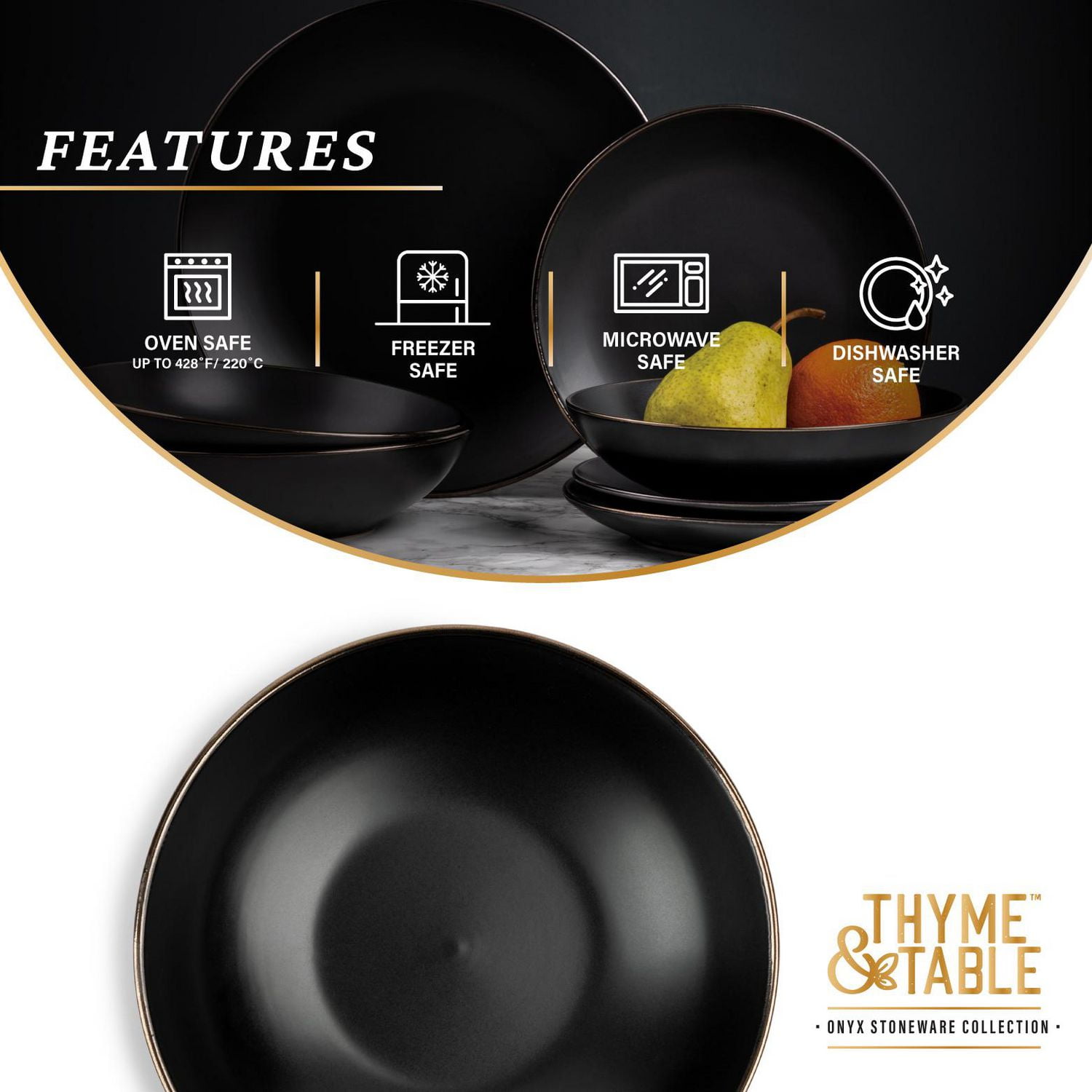 Bol à Soupe Thym & Onyx de Table