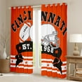 thumbnail image 2 of Football 30%-50% Blackout Curtains For Living Room, American Football Curtains 38''Wx45''L, Football Team Cool Game Curtains & Drapes Sports Fans Gift (Cincinnati), 2 of 6