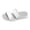White, variant on Non-Slip Platform Slides for Women, Comfortable Cushion Slide Sandals, Women's Platform Slide Sandals, 2 Bar Women's Slide Sandal, Lightweight and Supportive Footbed, Water Friendly, White 9