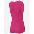 thumbnail image 5 of Women's Ribbed Sleeveless Crew Neck Summer Top Casual Basic Strap Tank Top, 5 of 5