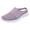 Purple, variant on DSJLMQ Women's Side Hollow L𝗈afers Breathable Knit Mesh Shoes Summer Non-S𝗅ip Casual Shoes Wide Width Closed Toe L𝗈afers Comfortable Soft Sole Walking Shoes