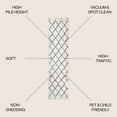 thumbnail image 4 of JONATHAN Y MOROCCAN HYPE 2 x 8 Runner Rug, Cami Moroccan Style Diamond Shag - White/Gray, MOH410A-28, 4 of 9