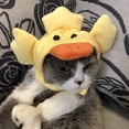 thumbnail image 3 of Chapeau pour Animaux en Forme de Canard, Décoration Douce, pour Fêtes de Chats, 3 of 7