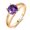 Purple Circle, variant on Alloy Ring with Diamond Crystal Exquisite Design for Special Occasions and Everyday Timeless Elegance Ring Durable Statement Fashion Jewelry