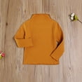 thumbnail image 5 of Douhoow Toddler Girl Ribbed Turtleneck Sweater Fall Solid Long Sleeve Slim Pullover 1-6Y, 5 of 8