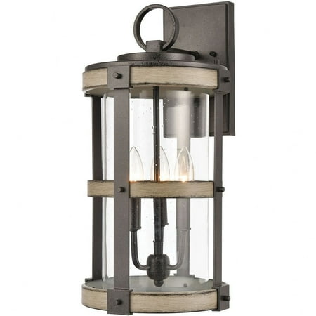 

3 Light Outdoor Wall Sconce in Transitional Style 20 inches Tall and 10 inches Wide Bailey Street Home 2499-Bel-3826785
