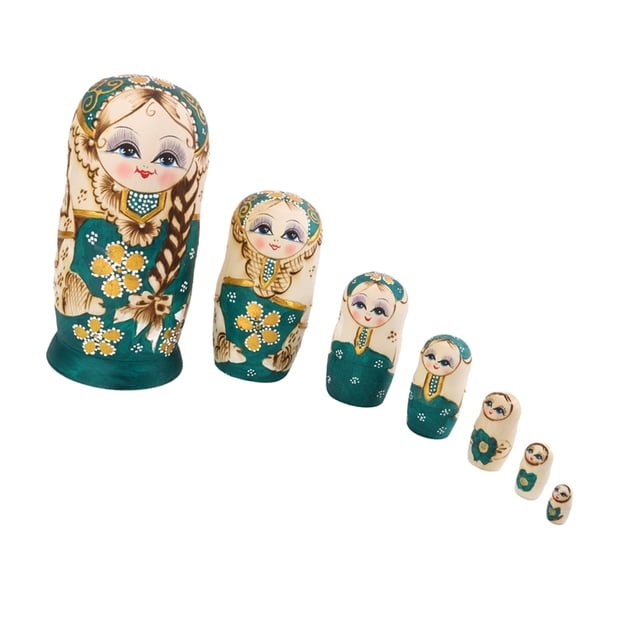 Muñecas rusas Matryoshka CUTICAT 7 Piezas De Pintada