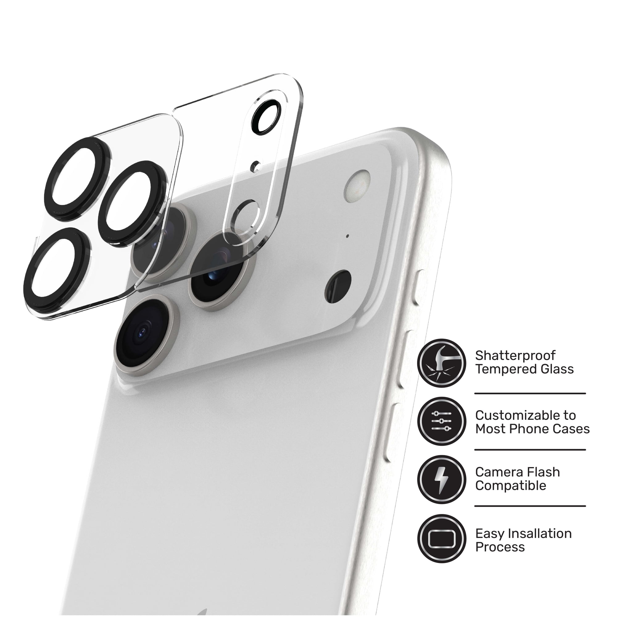 DuraGlass Camera Glass Protector for iPhone 18 Pro Max / 17 Pro Max