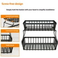 thumbnail image 7 of 2 Tier Fruit Basket for Kitchen with 2 Banana Hangers Detachable Metal Fruit Bowl for Kitchen Counter for Fruit and Vegetable Storage Large Capacity Tiered Fruit Tray, 7 of 7