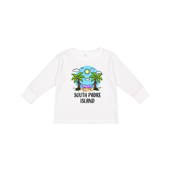 Inktastic Summer Vacation in South Padre Island Boys or Girls Long Sleeve Toddler T-Shirt