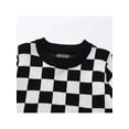 thumbnail image 4 of Bagilaanoe Toddler Baby Girl Boy Knitted Sweater Long Sleeve Checkerboard Pullover 18M 24M 3T 4T 5T 6T Kids Warm Jumpers Tops Fall Loose Knitwear, 4 of 7