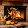 thumbnail image 4 of Fall Artificial Pumpkin & Maple Leaf Floral Bouquet Fall Home Decor And Holiday Decorations Artificial Thanksgiving Table Faux Autumn Floral Arrangements for Home Decor Housewarming Gift, 4 of 6