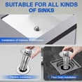 thumbnail image 3 of Tapón para lavabo de baño, colector de pelo TopMeiUp, 2 unidades, 3 of 7