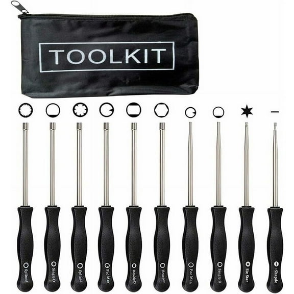 Small Engine Carburetor Adjustment Kit, Complete Tool Set Stainless Steel Ergonomic Grip for Common Cycle Engine
