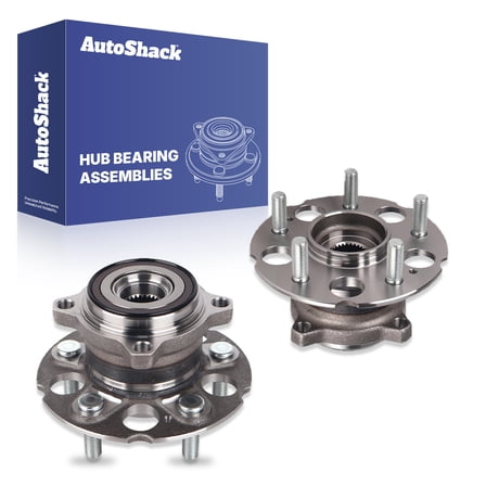 AutoShack Rear Wheel Hub Bearing Assemblies with ABS| Replacement for 2007-2011 Honda CR-V | 2-PC