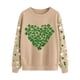 thumbnail image 2 of TaTaai St Patricks Day Sweatshirt Women Shamrock Long Sleeve Shirt Irish Festival Holiday Crewneck Causal Top Gift, 2 of 5