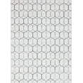 thumbnail image 2 of Rugs.com Lattice Trellis Collection Rug – 9' x 12' White Low-Pile Rug Perfect For Living Rooms, Large Dining Rooms, Open Floorplans, 2 of 9