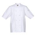 thumbnail image 3 of Chef Works Volnay Manteau de Chef de Base à Manches Courtes, Blanc, 3 of 5