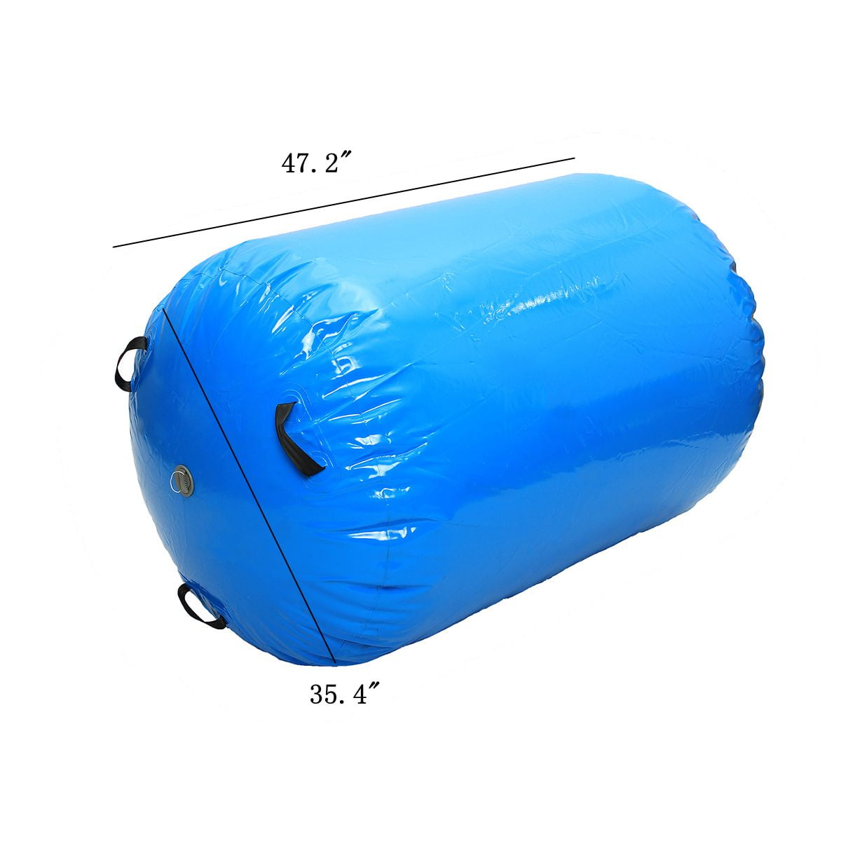 120x90CM Inflatable Gymnastics Mat Air Roll Balance Training Roller Gym Pad+Pump 