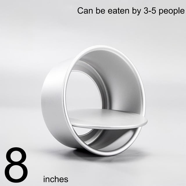 JASKFLY Aluminum Baking Tools Detachable Bottom Round Cake Pan Set 4 6 8 10 Inch Aluminum